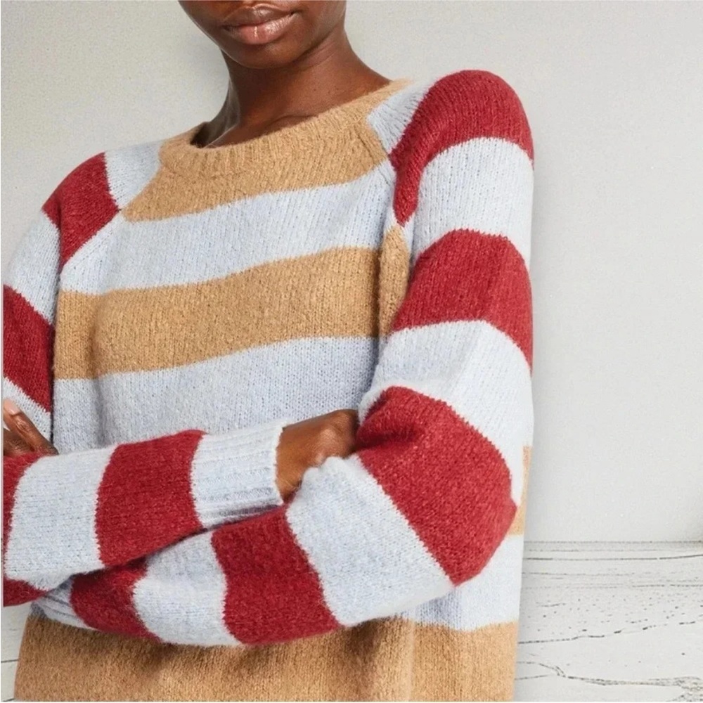 Striped Weekend Max Mara MaxMara geo Alpaca Longsleeved Crewneck Sweater - Picture 4 of 6